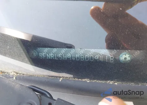 2013 Honda Odyssey Touring/Touring Elite from USA, damaged, VIN 5FNRL5H94DB009418